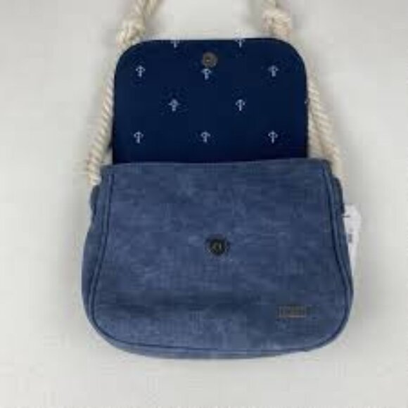 Roxy Blue When We Move Faux Leather Women’s Handbag EUC - Picture 6 of 8